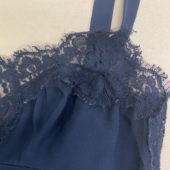 Dolce & Gabbana Black Lace Trim Women's Blouse/Top/Tank - Black - Sz 38 - Picture 2 of 6